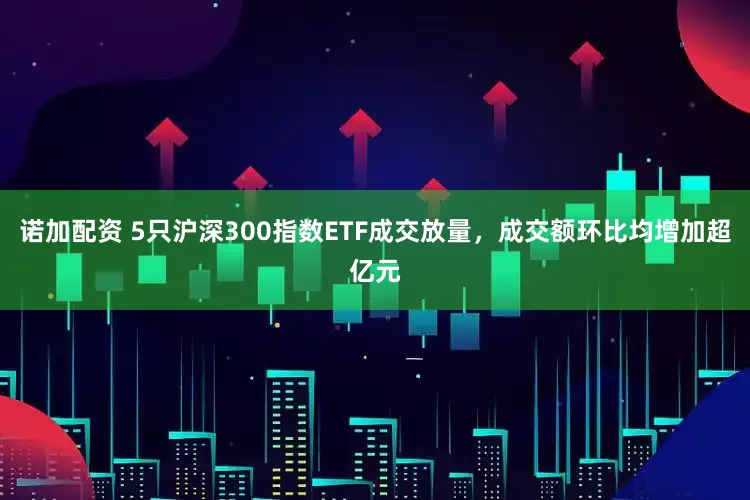 诺加配资 5只沪深300指数ETF成交放量，成交额环比均增加超亿元